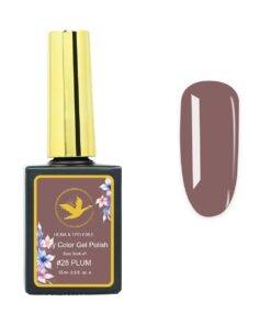 Milky Gel Color Polish – #28 Plum